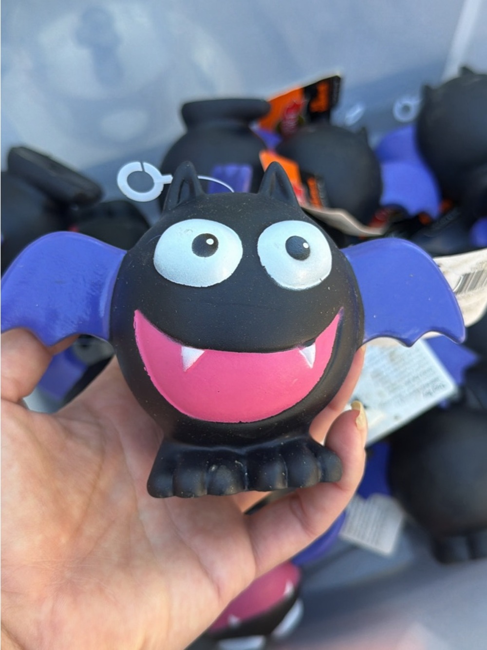 NWT Cute Halloween Themed Vinyl Bat Squeaky Toys for Dogs (16 total) 🦇🎃